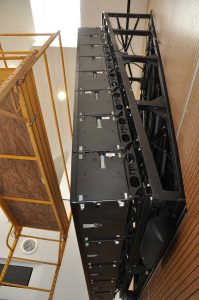 vChristie Lobby Tilted Screen work in progress