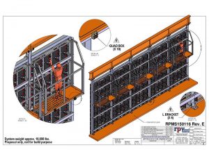 Outward facing LED blueprint