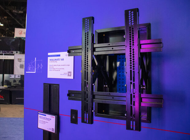 Solves for display AV gear, mounted in a single stud cavity. Supports displays 55