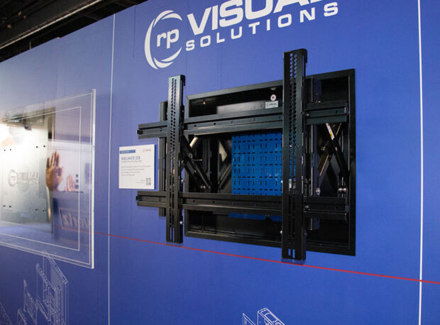 Solves for mounting heavy display and In-Wall AV equipment. Custom dual layer peripheral plates. Supports displays 55