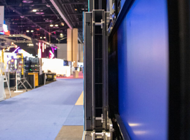 Close view of the cabinet wall