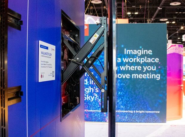 Solves for ADA compliance. Supports displays 65