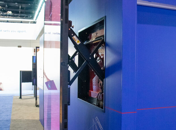 Solves for ADA compliance. Supports displays 65