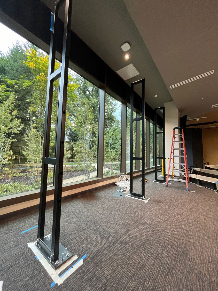 In progress floor to ceiling visual structure (photo 1)