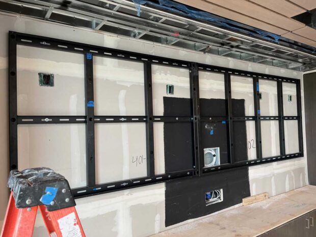 In progress photo of custom mount structure (photo 2)