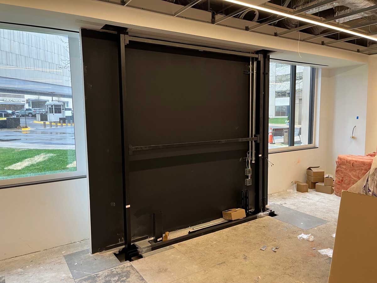 4x4 floor-to-ceiling structure build in progress - phase 1
